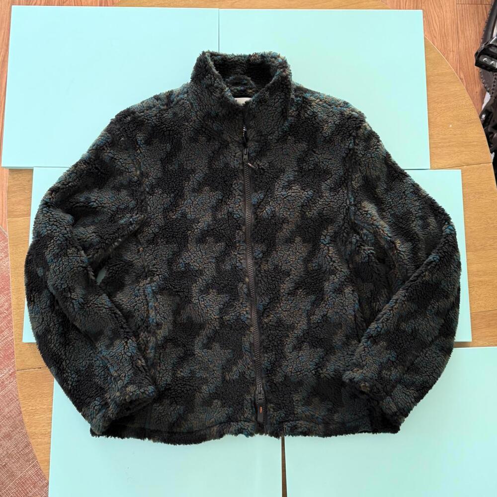 NWT Wax London Sherpa Houndstooth Jacket Sz L